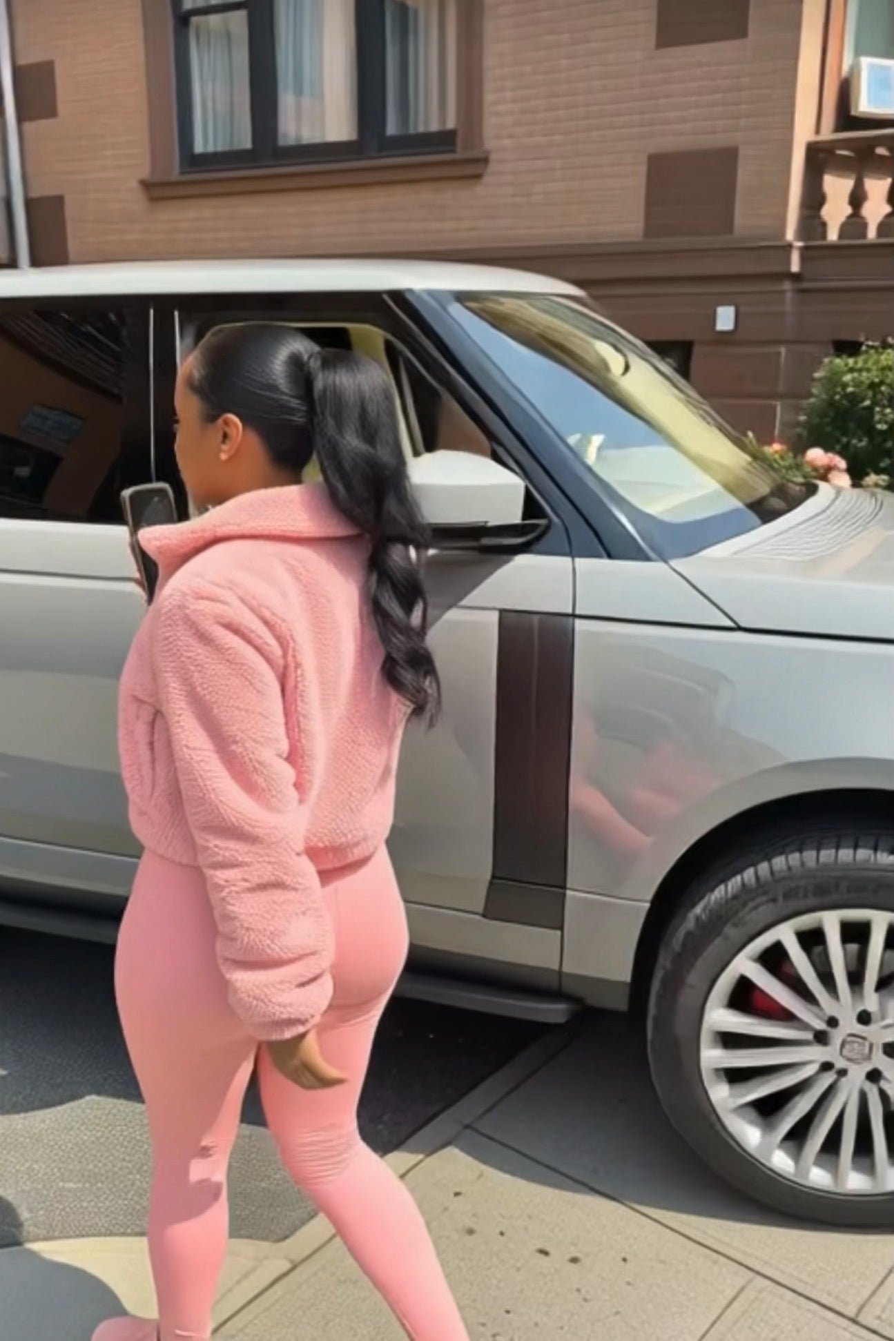 G-FUZZY CROP PINK
